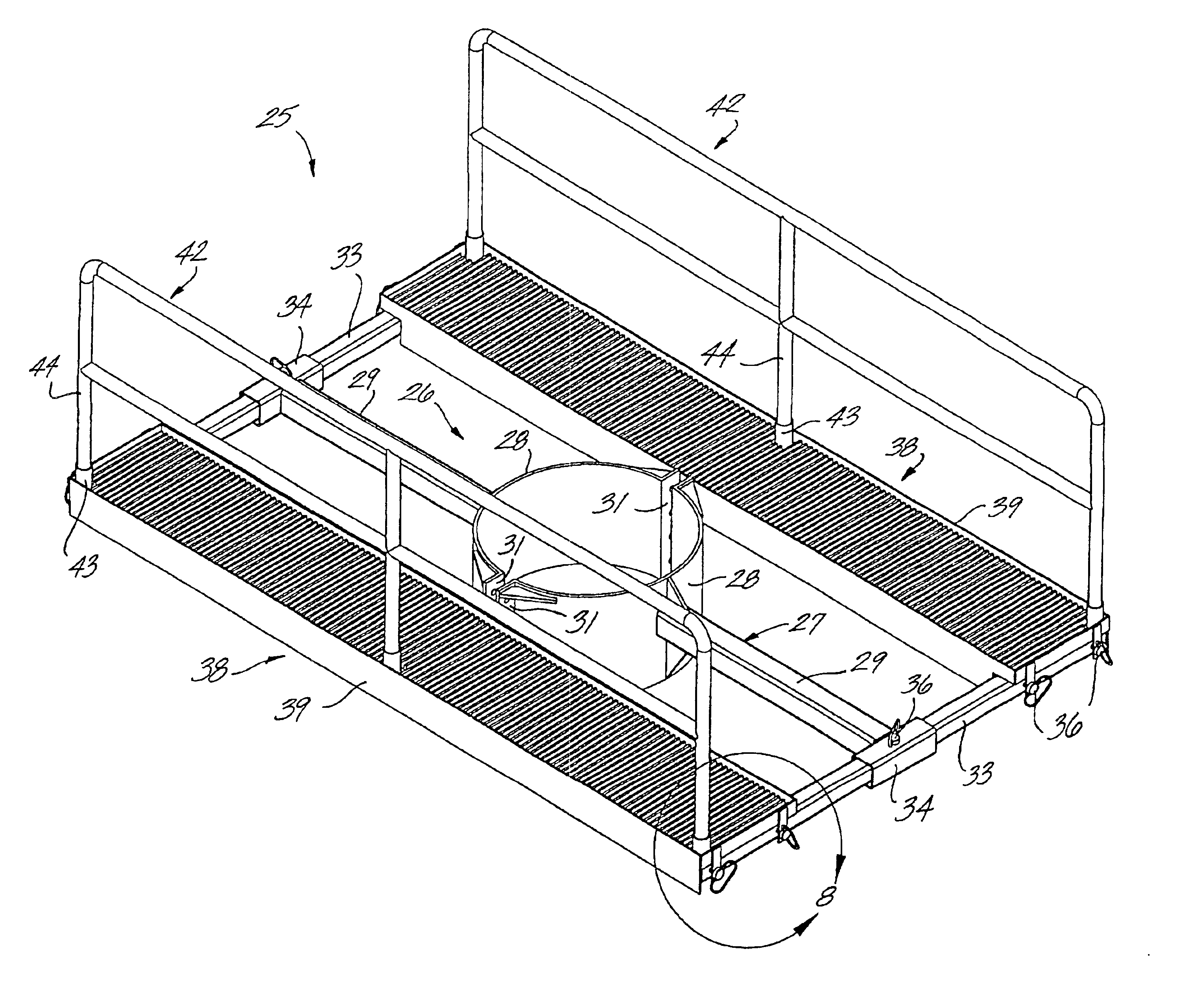 Work platform for blowout preventer stacks