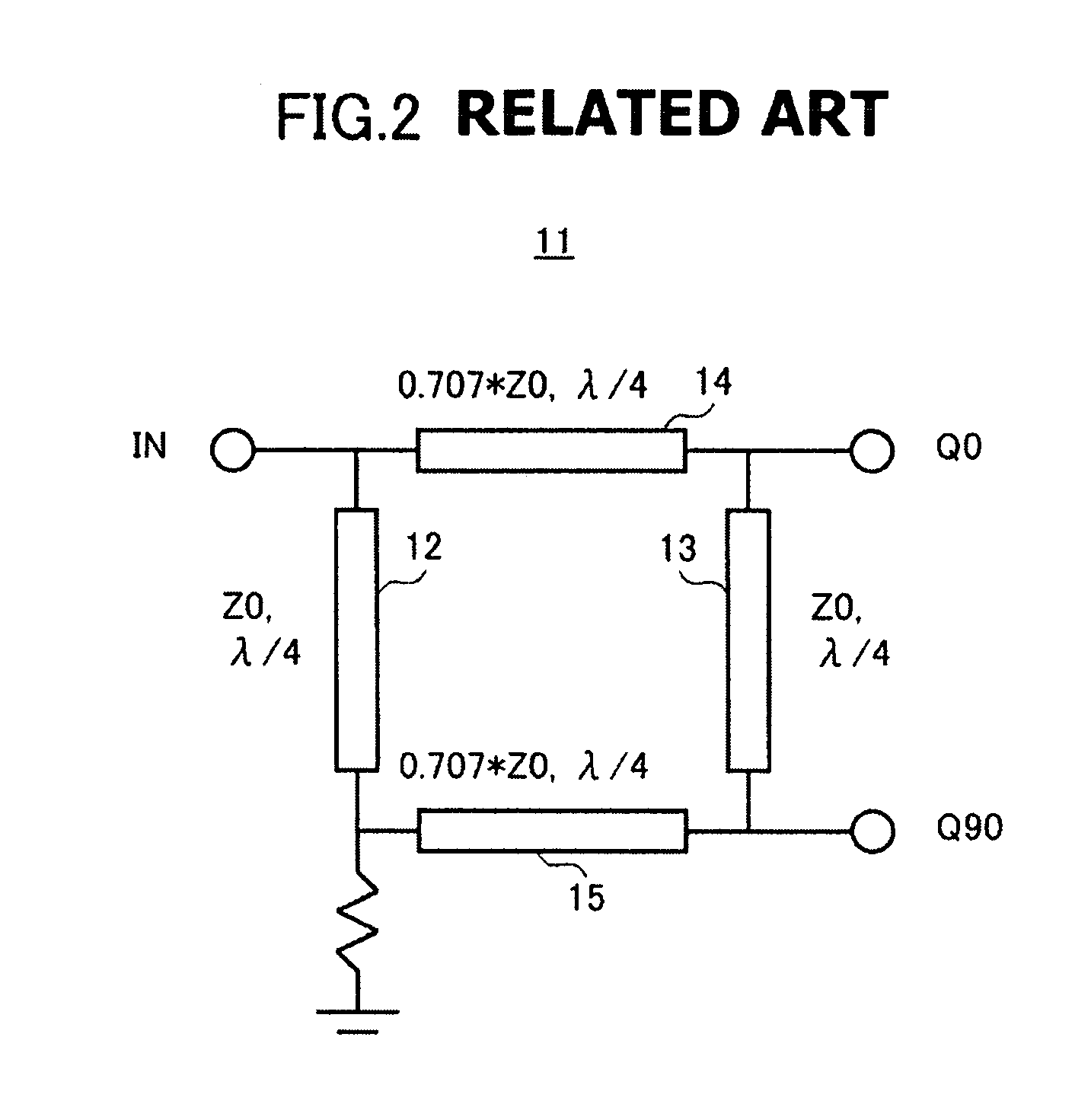 Phase shifter circuit with proper broadband performance