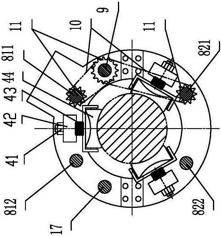 Gamma ray non-destructive testing cable concealed section detection device and method for realizing detection