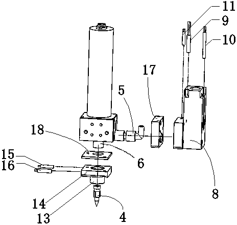 Two-section independent temperature-control biological 3D printing spray nozzle