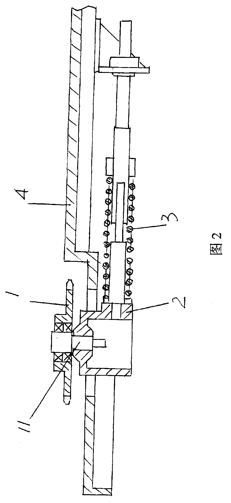 Chain transmission tension regulating mechanism of framing shaping machine