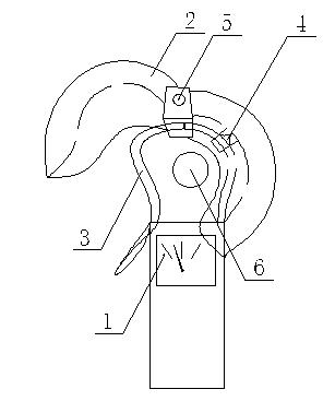 Anti-electromagnetic-interference pincers-shaped ampere meter device