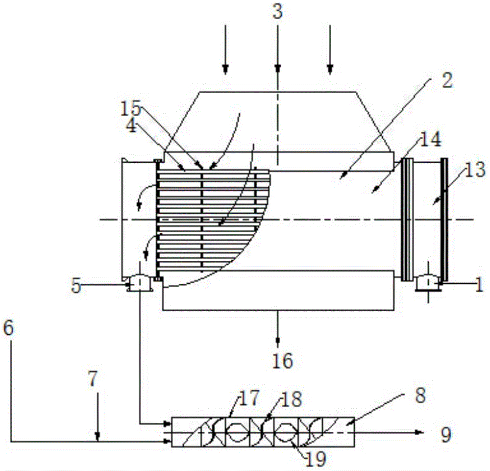 Flue gas integration removal system and method by means of gas-like phase preoxidation combining with absorption