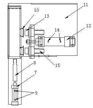 Automatically marking and labelling device of gas tightness detection of heat exchange core body for vehicle