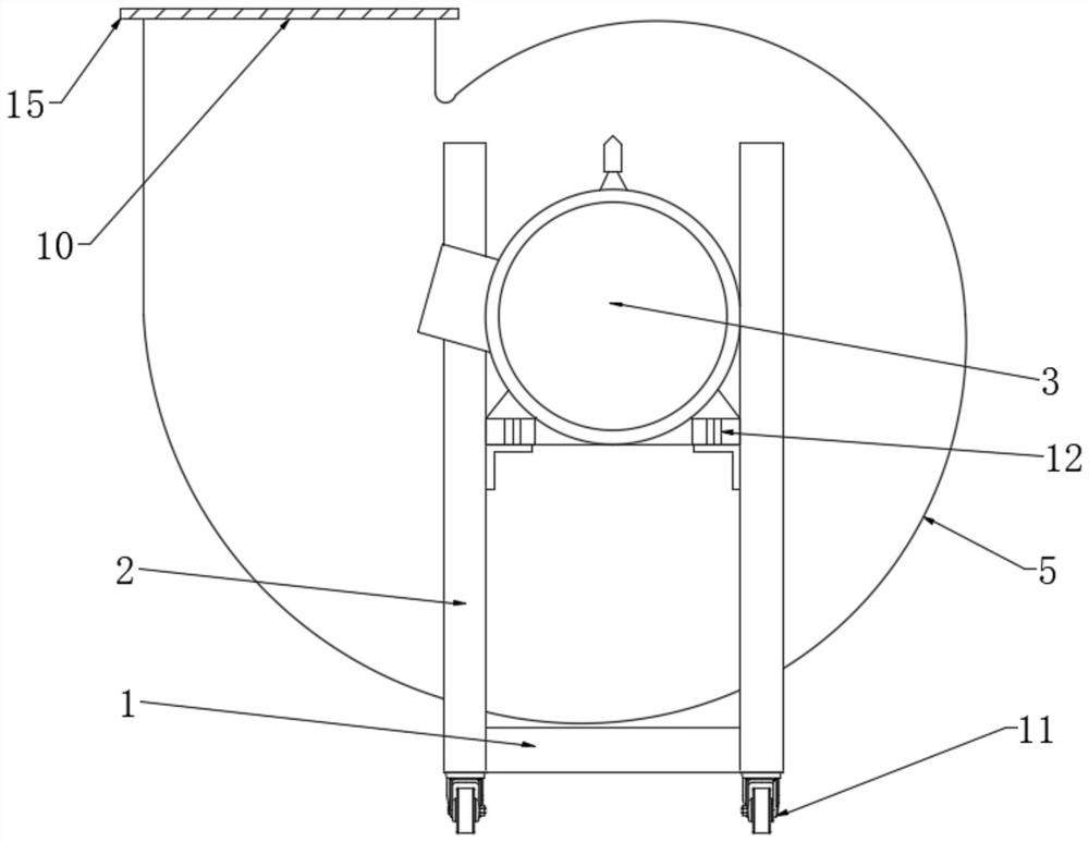 Efficient energy-saving fan with compact structure