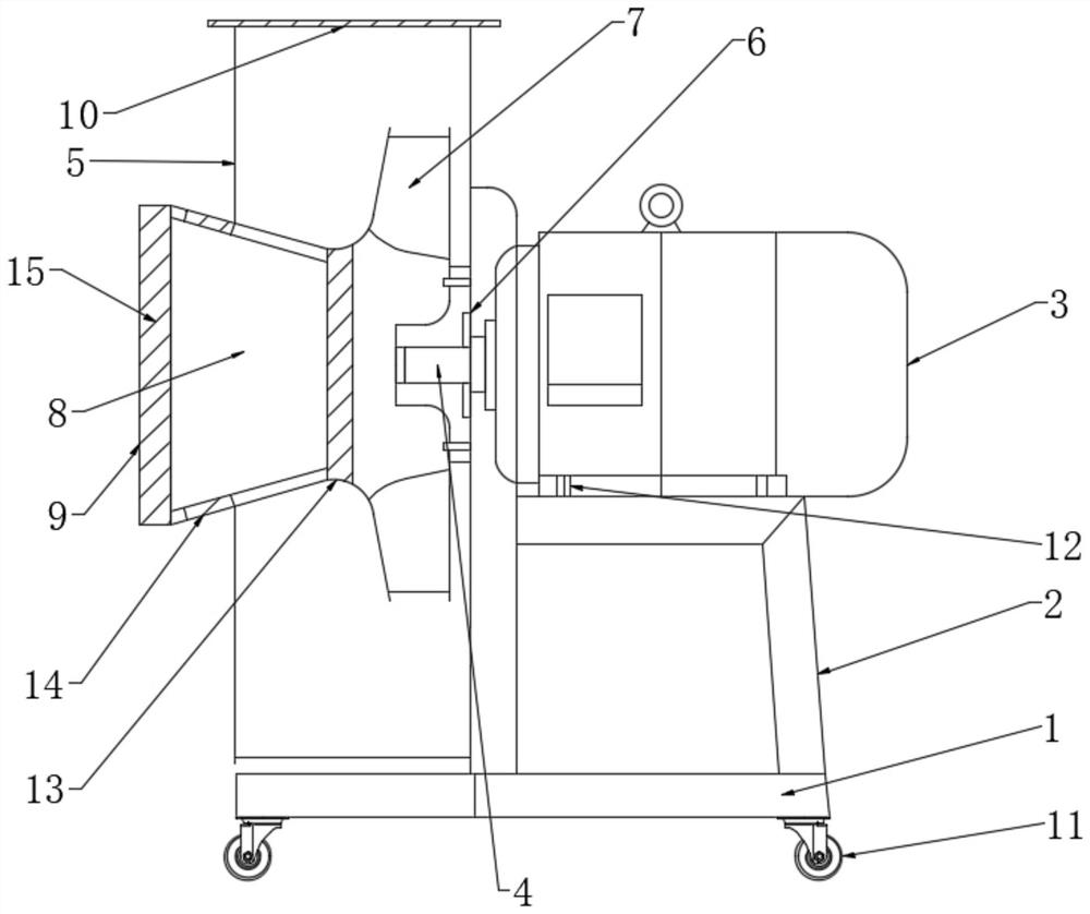 Efficient energy-saving fan with compact structure