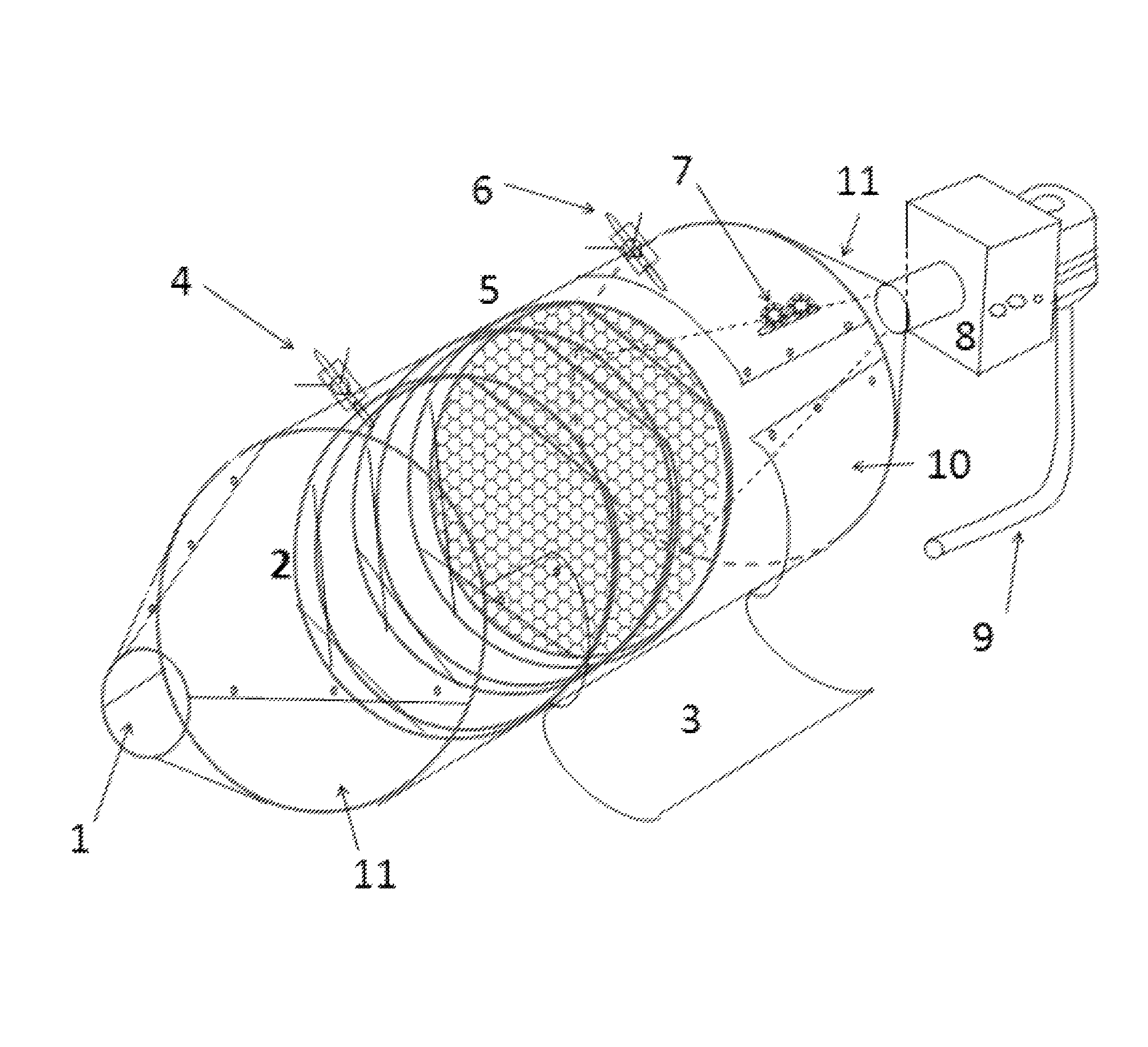 Utilization of a peridotite-type rock for the treatment of CO2 from a CO2-emitting industrial plant