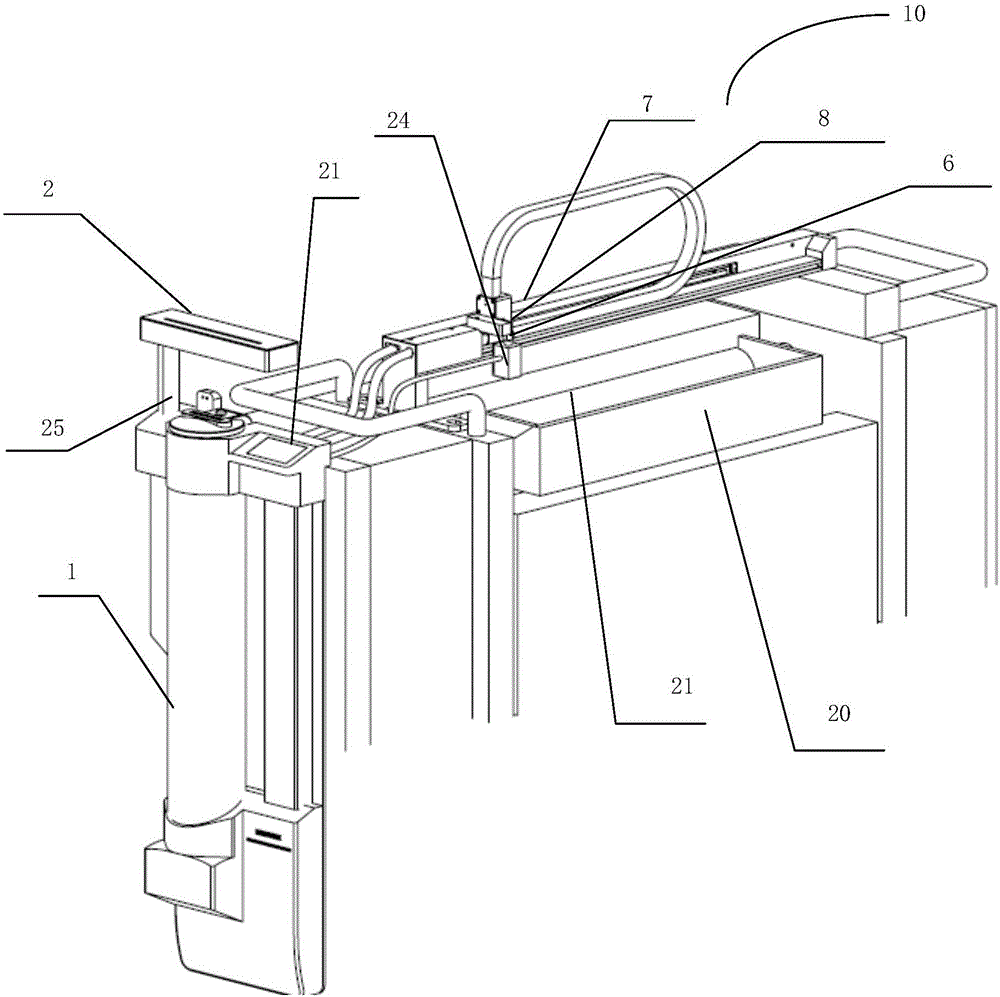 Transferring type automatic ink supply system based on flexibly-packaged ink