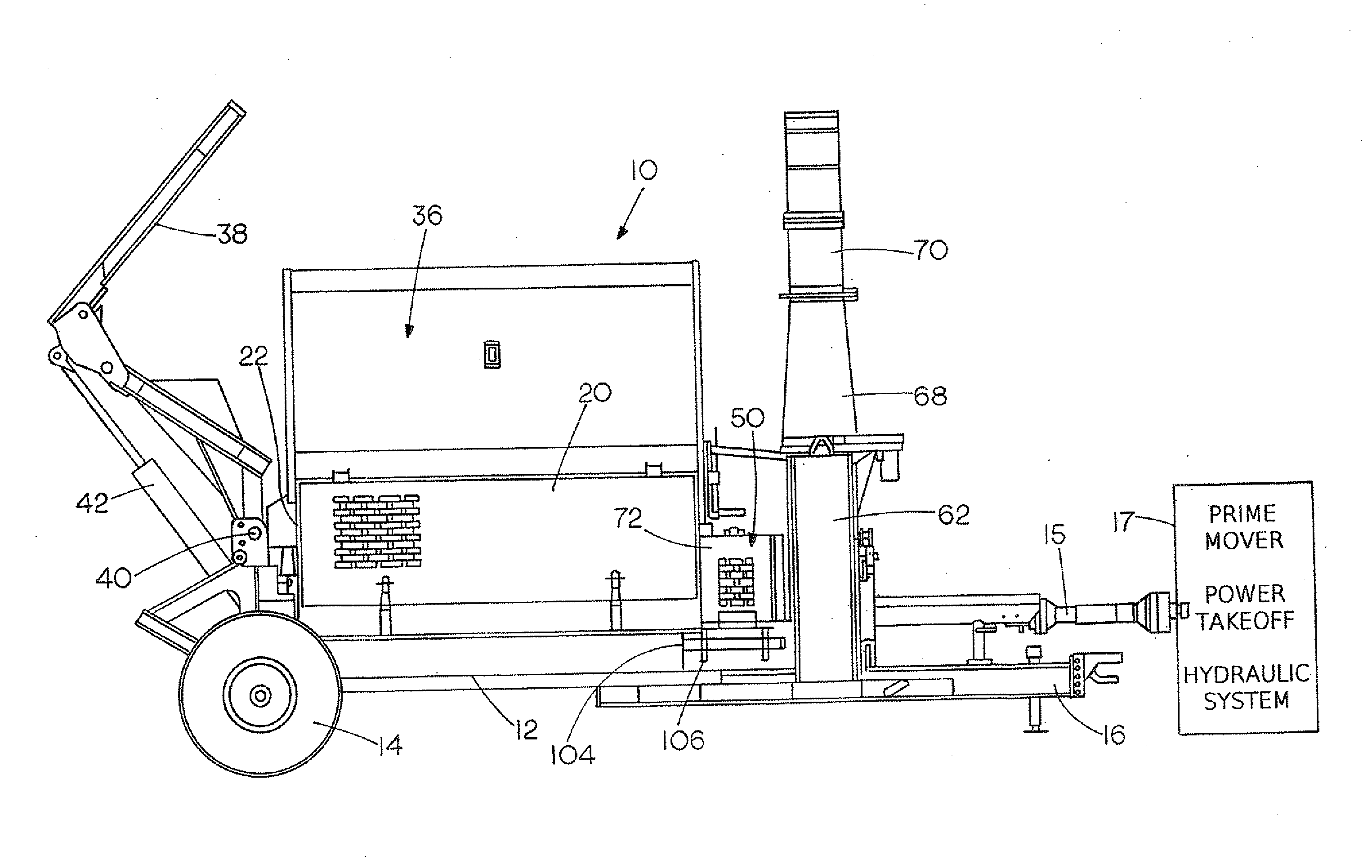 Convertible discharge system for bale shredder