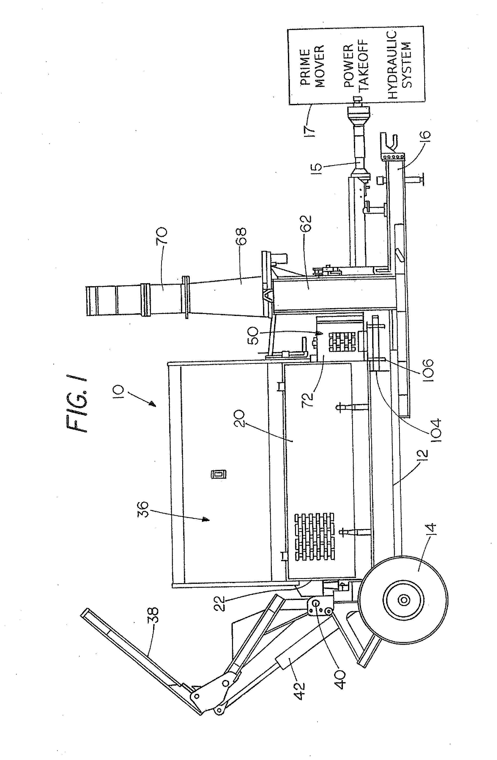 Convertible discharge system for bale shredder