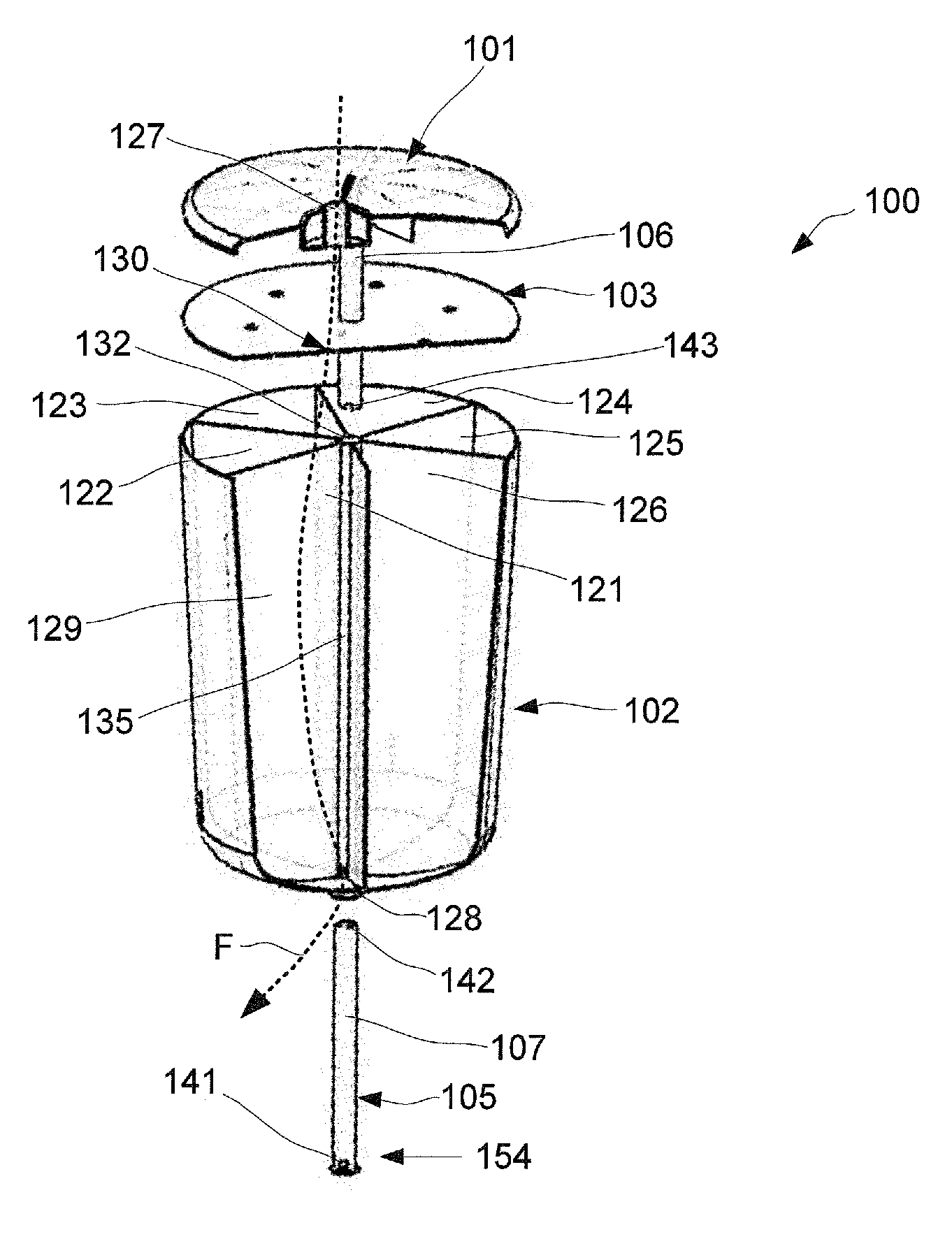 Cartridge for a blood treatment apparatus