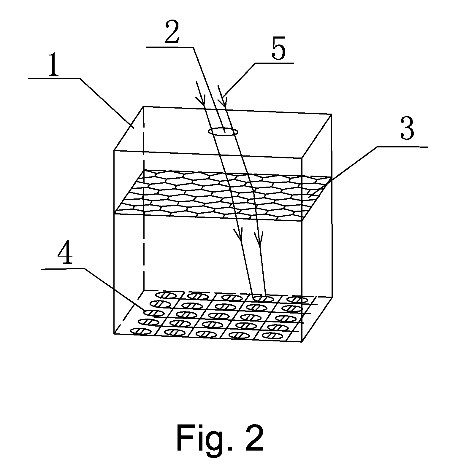 Solar tracking system in real time including a light-resistant box with a loophole at a top surface being smaller than each convex lens in a conex lens plane array located within the light-resistant box