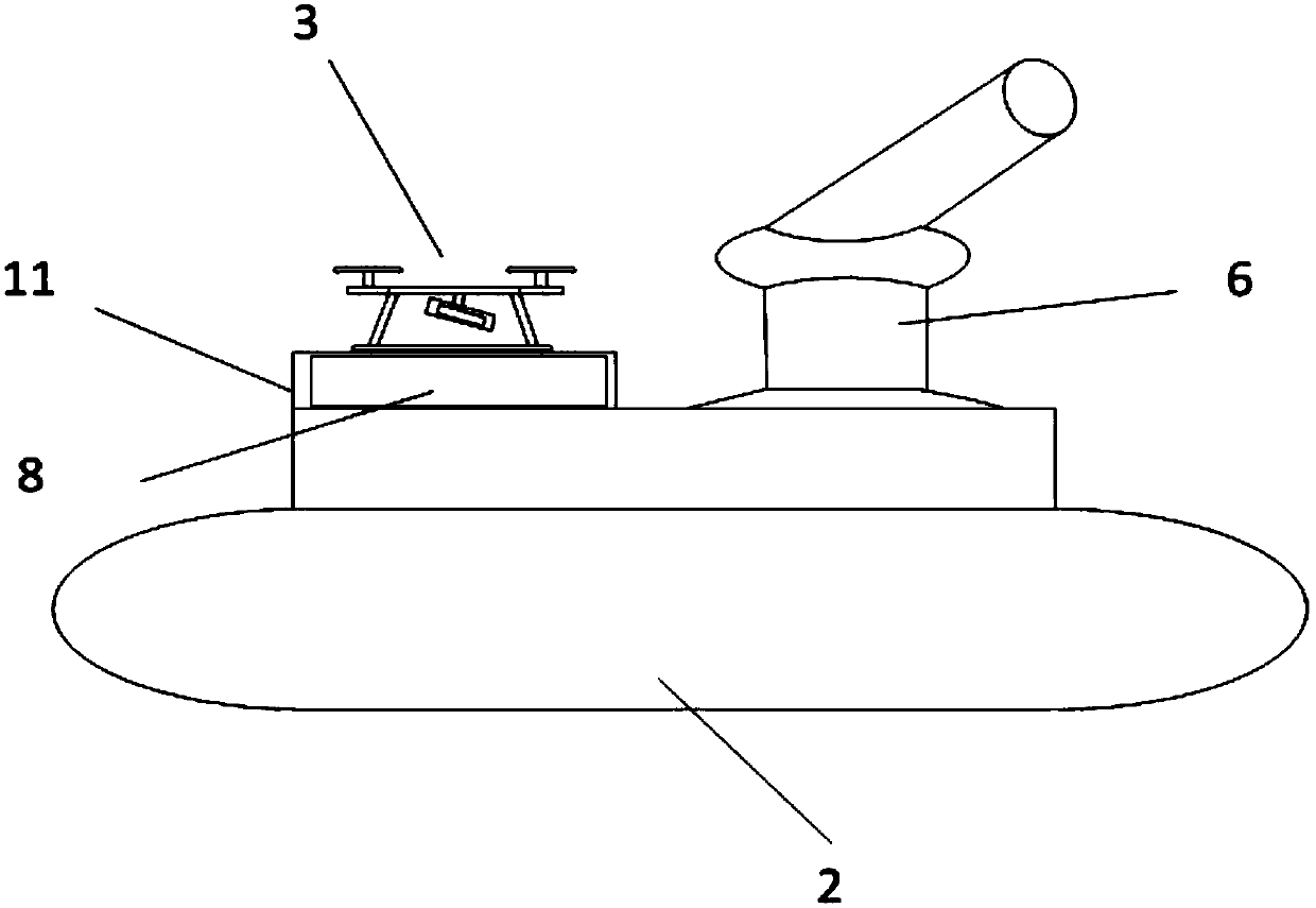 Accurate fire extinguishing system and method based on unmanned aerial vehicle and intelligent fire-fighting robot