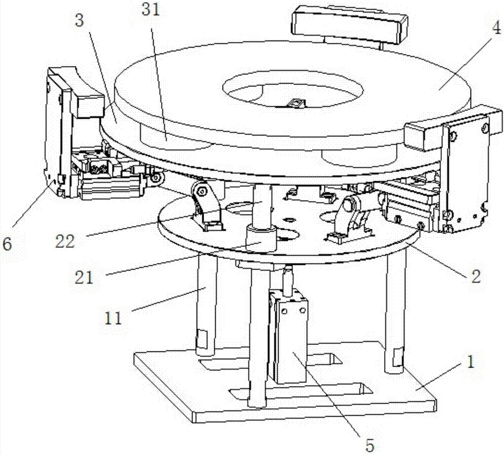 A circular positioning feeding device