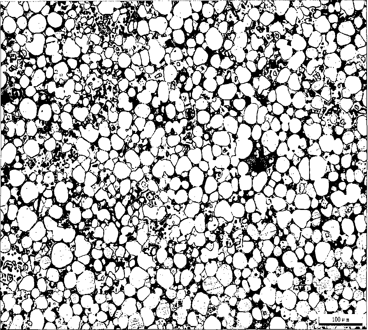 Method for observing tungsten material product microscopic structure