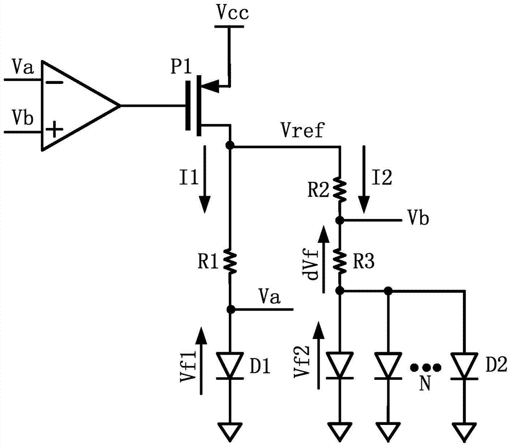 Low power consumption and low temperature offset CMOS reference voltage source