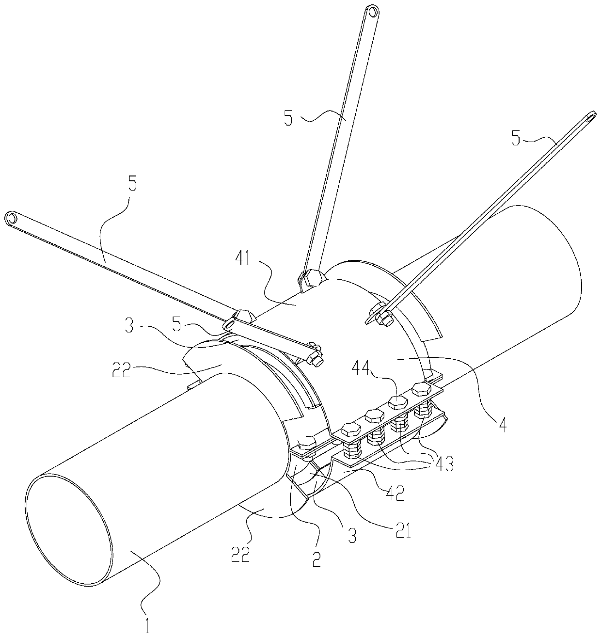 Damping pipeline system based on friction energy dissipation