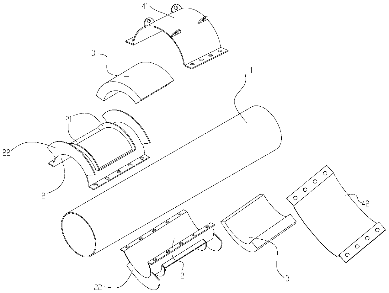 Damping pipeline system based on friction energy dissipation