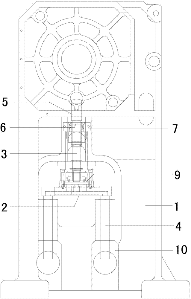 Planar-type punching machine with five-guide-rod structure