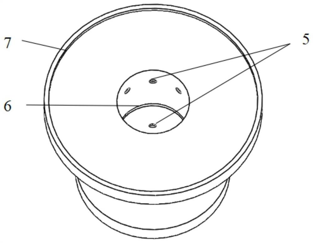 Air floatation thrust bearing based on axial dense ball suction loading