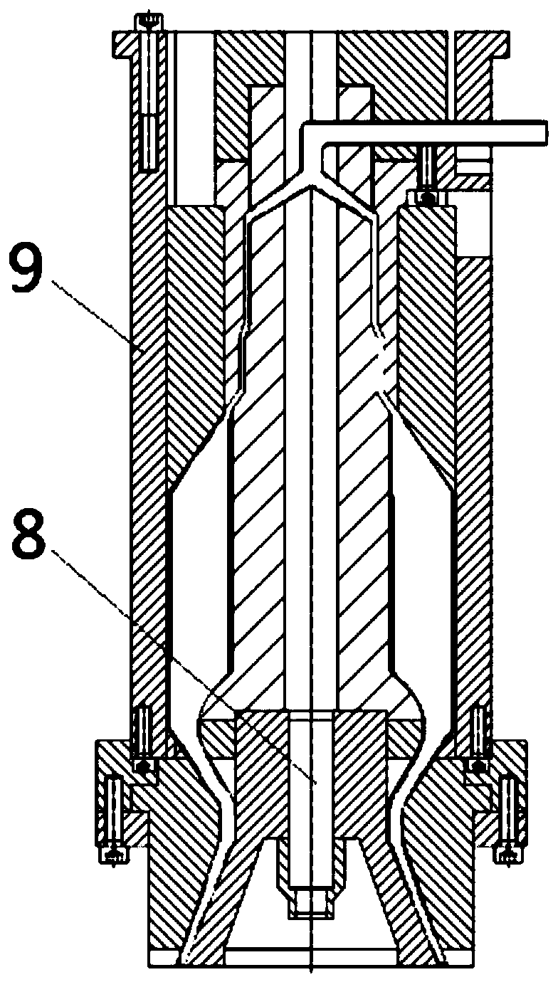 Integrating device capable of controlling wall thickness of bottle blowing machine with crank connecting rod mechanism driven by motor