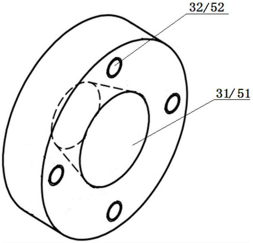 Thin tube dedicated fixture under action of axial and internal pressure composite load