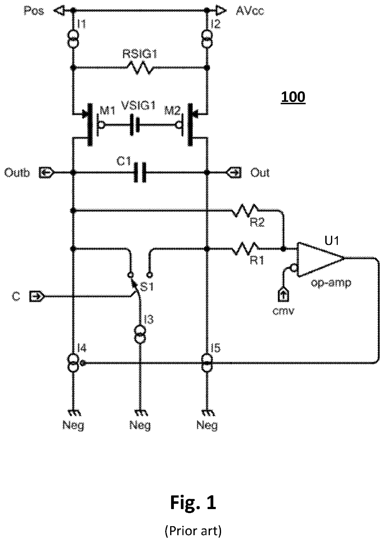 Low noise quantized feedback configuration