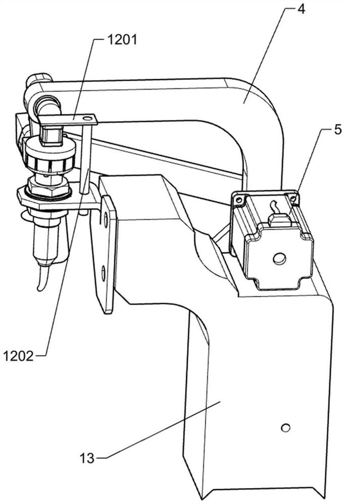 Self-glue-dripping type packaging box labeling device