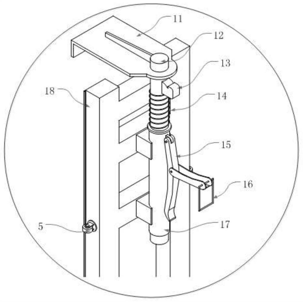 Coke oven checker brick installation device, mobile platform and construction method