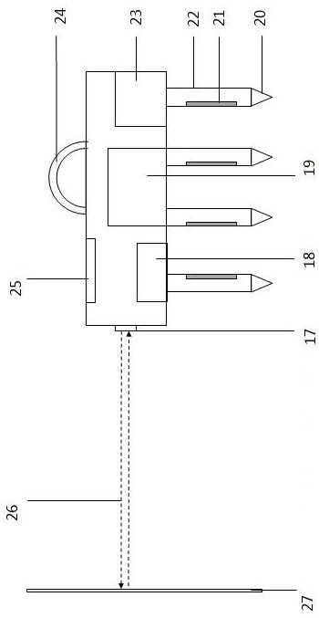 Hand-held acoustic automatic measurement device for seabed sediment sample profile