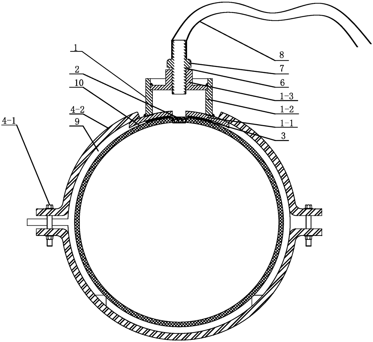 Forced cooling gas steel pipeline pressure repair welding method