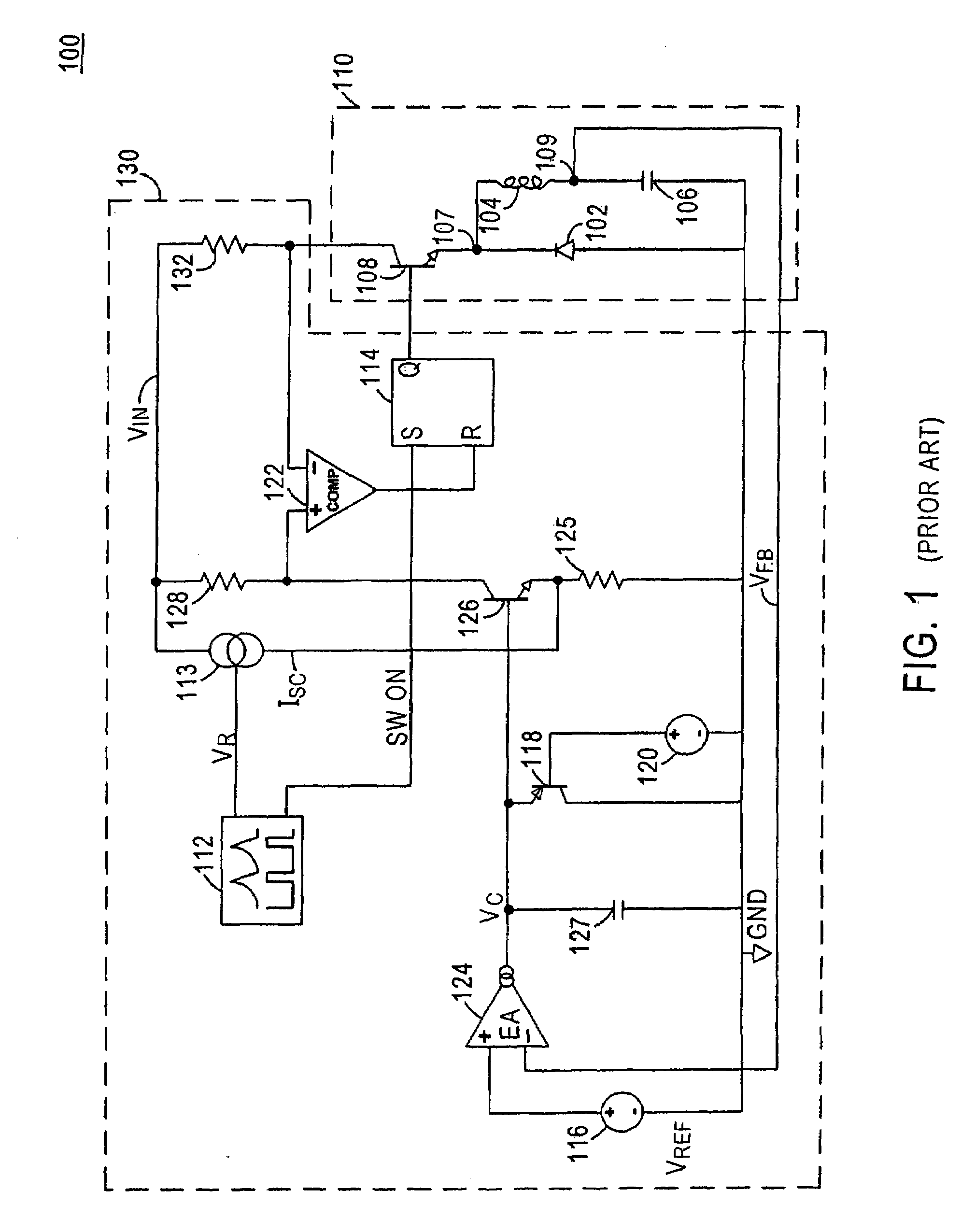 Switching regulator with advanced slope compensation