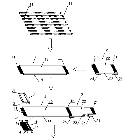 Low voltage differential signaling (LVDS) wire of parallel wire structure and manufacturing method thereof