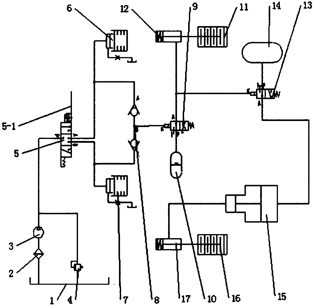 Vehicle gear selecting and parking brake combined control method