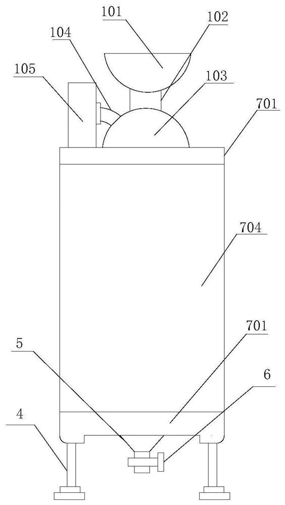 Glass fiber product raw material crushing device