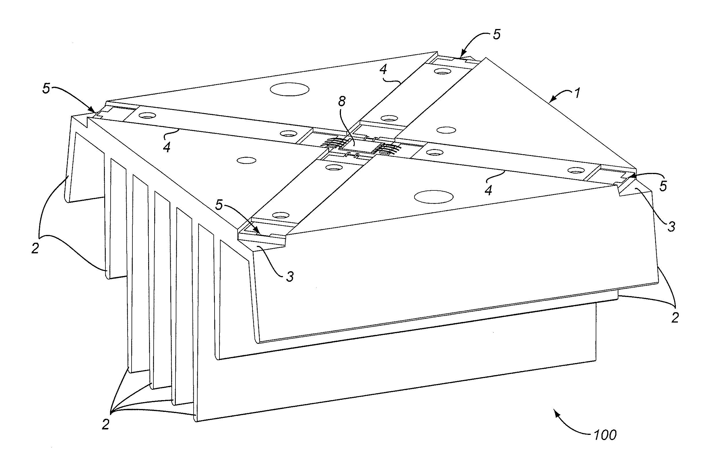 Integrated semiconductor solar cell package