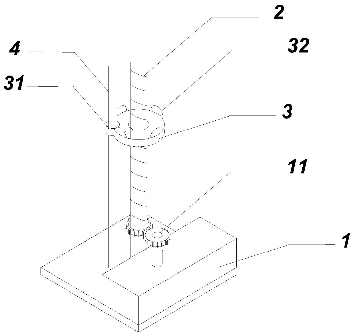 A hoisting device applied to shared equipment of electric power towers