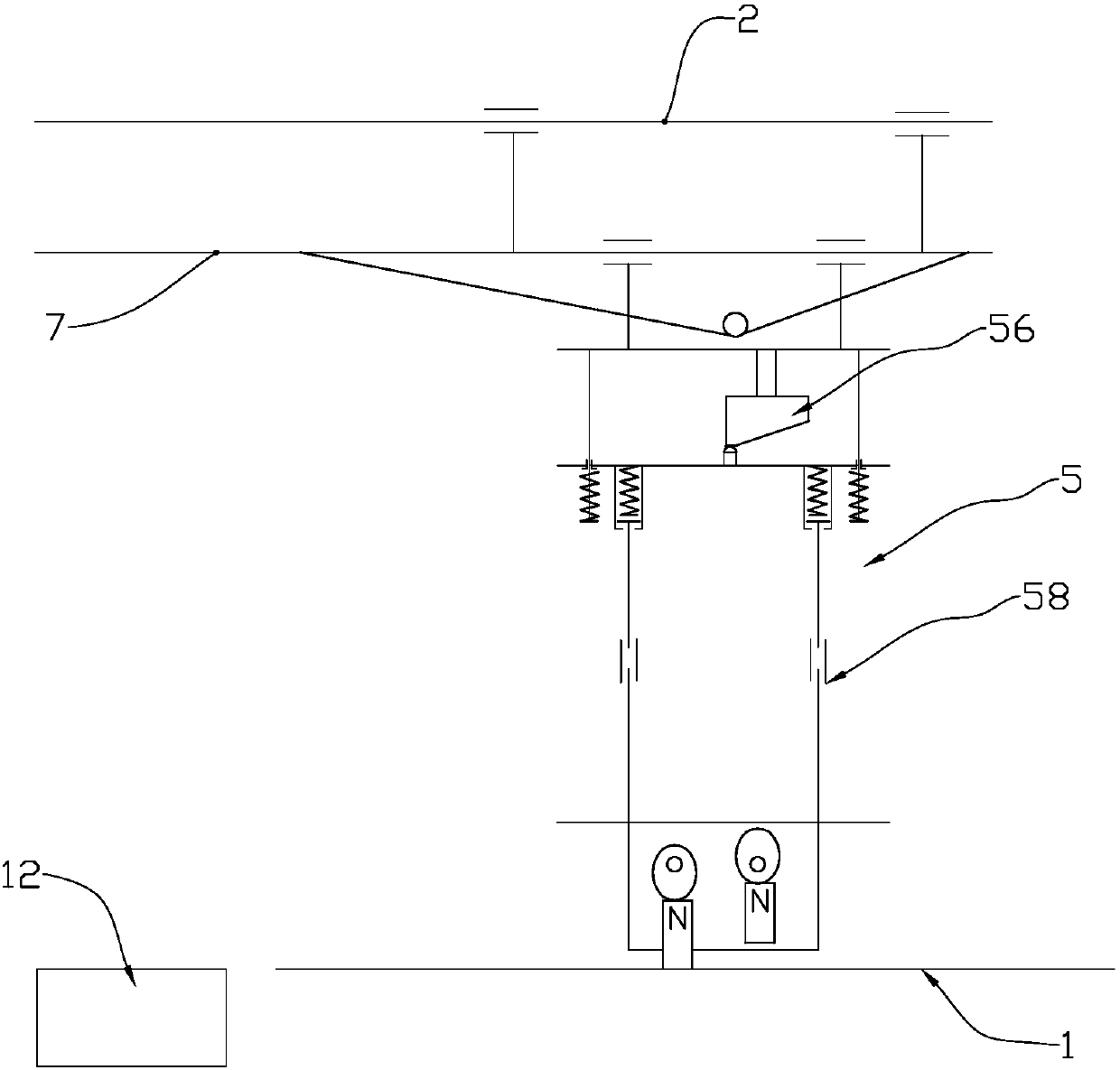 A continuous stamping machine