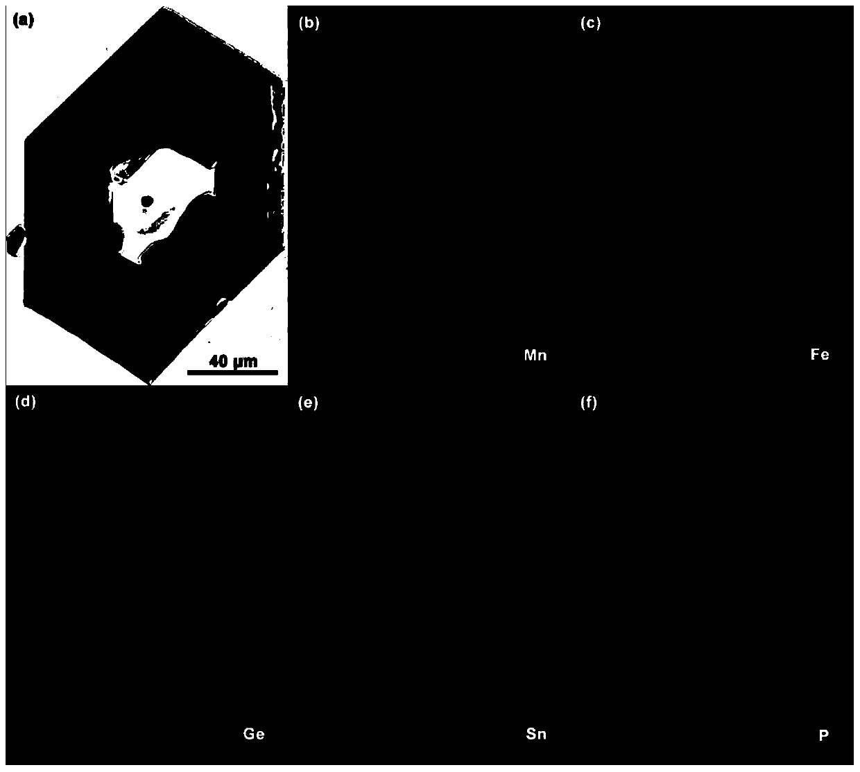 Single-crystal-like heterojunction room-temperature magnetic refrigeration material with large magnetic entropy change and wide working temperature zone and preparation process thereof