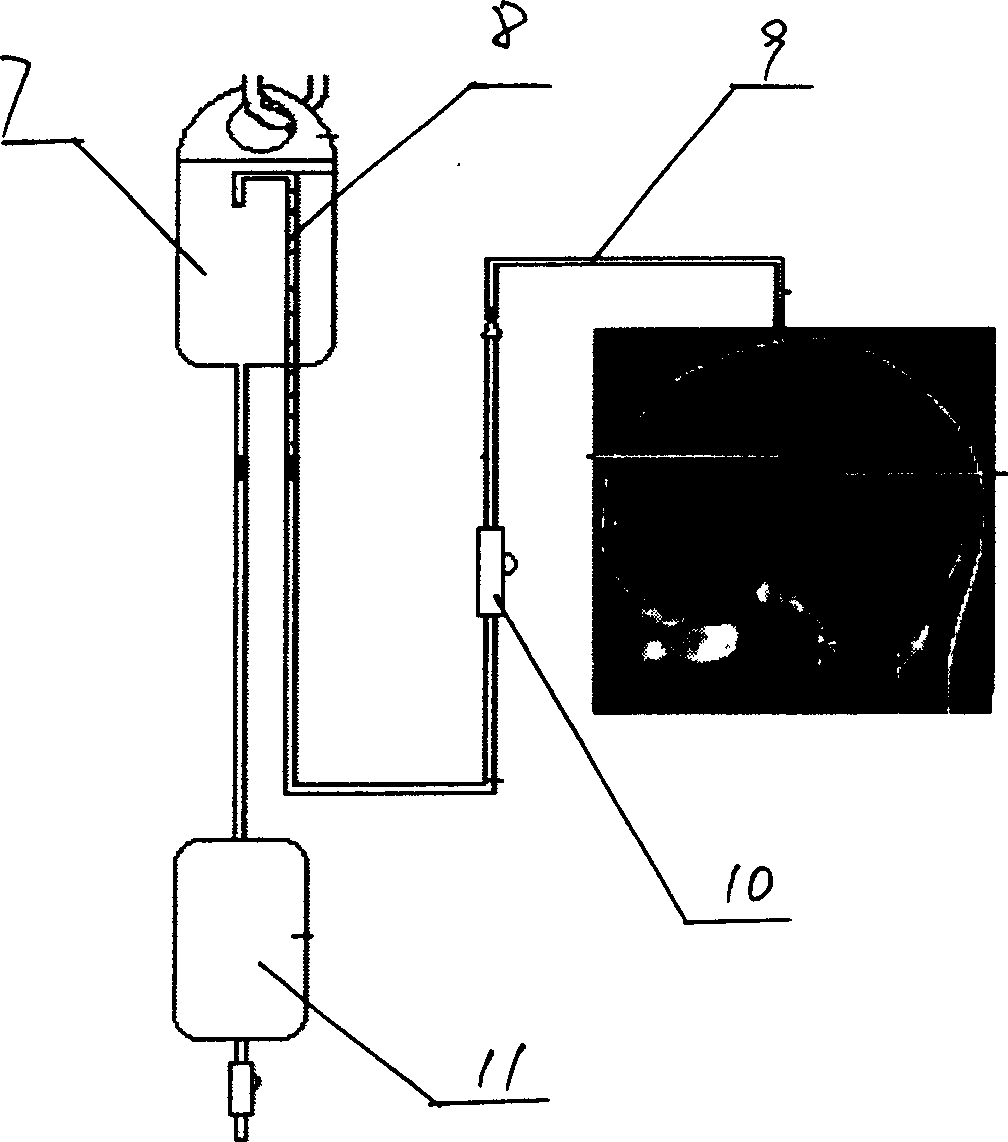 Cerebrospinal fluid puncturing drainer