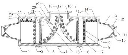 Dust removal device for cotton yarn spinning workshop