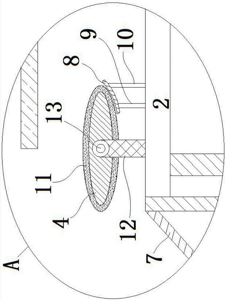 Dropping buffer collection structure device for material conveying belt