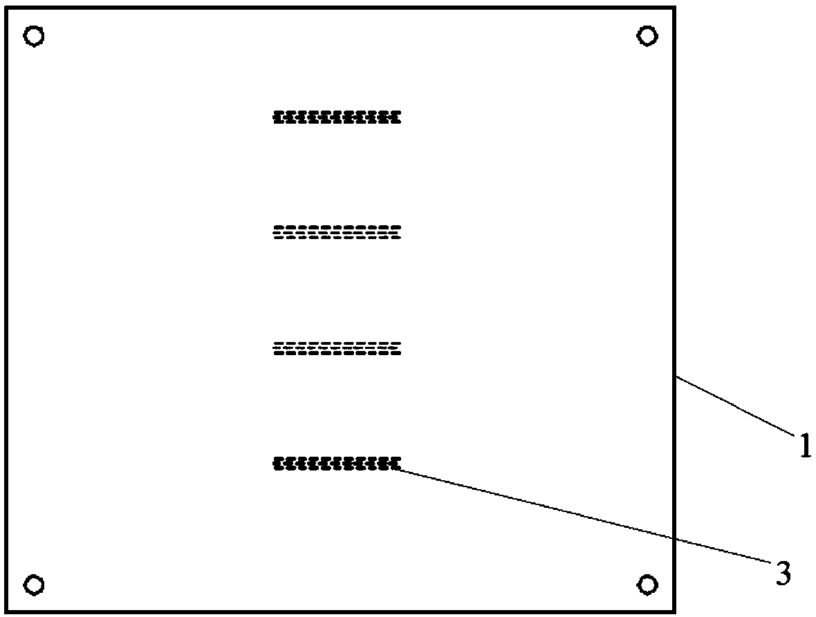 Die cutting device for conductive cloth indentation lines