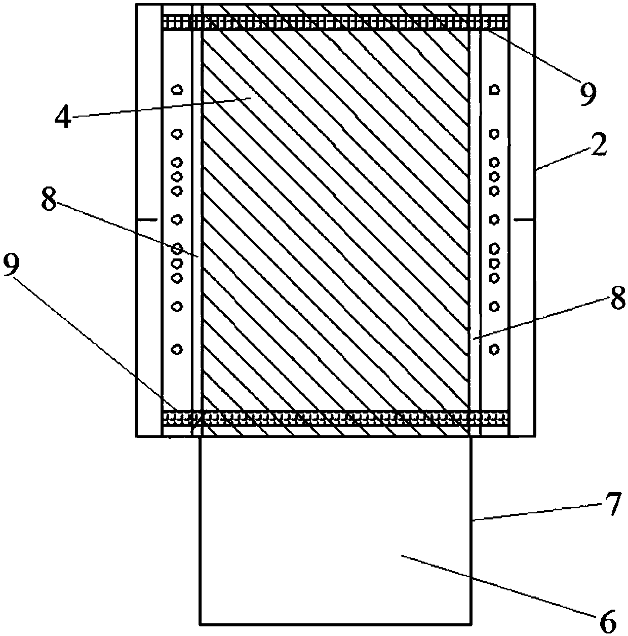 Die cutting device for conductive cloth indentation lines