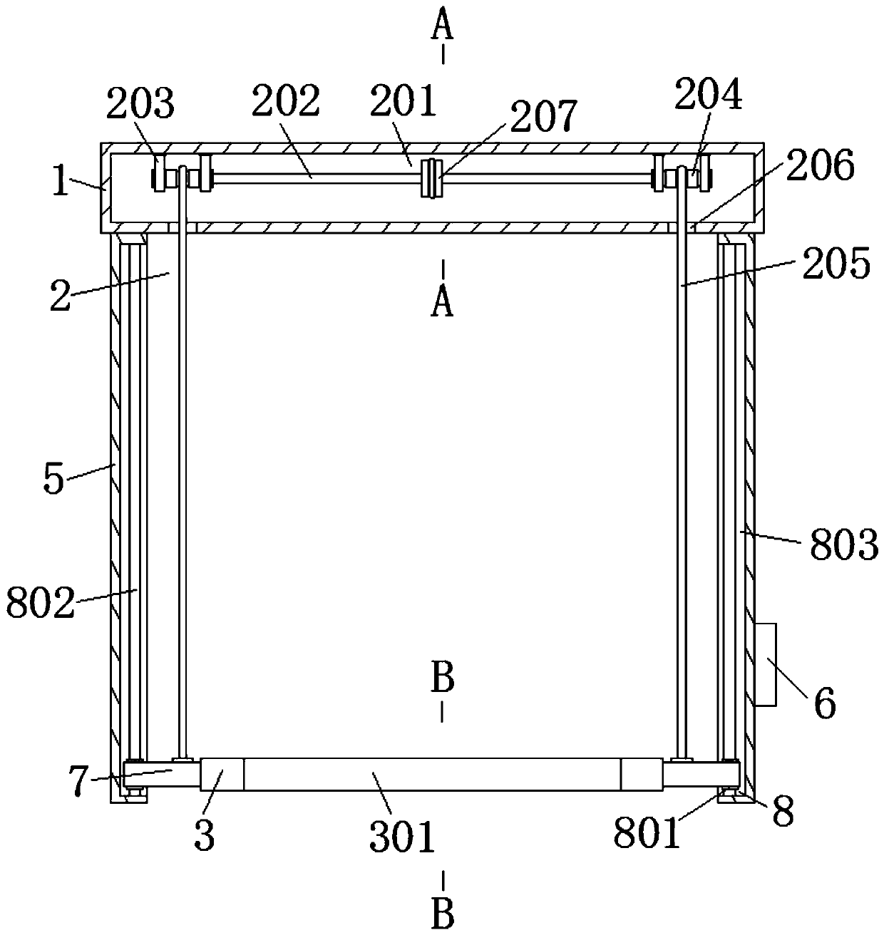 Intelligent parking device elevator with rotating disc