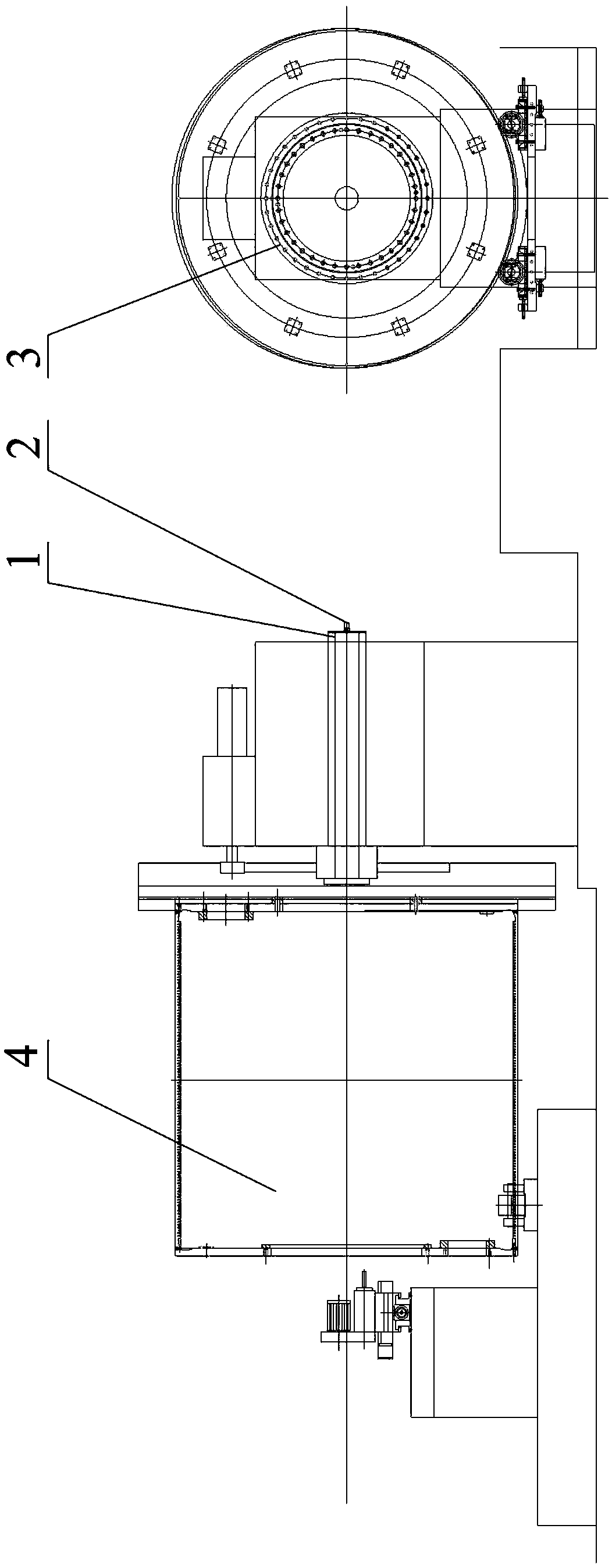 Drying cylinder seal head circumference face threaded hole machining indexing method and machining device