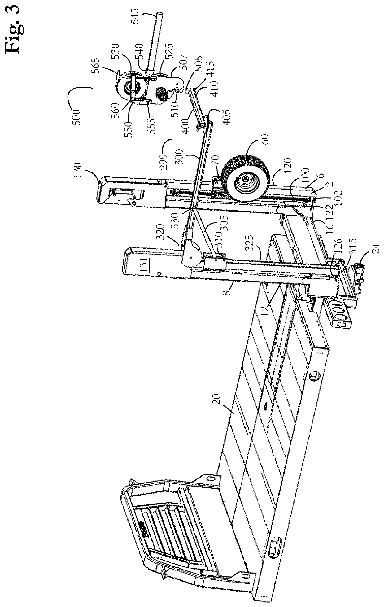 Self-stowing cable dispenser for figure eighting