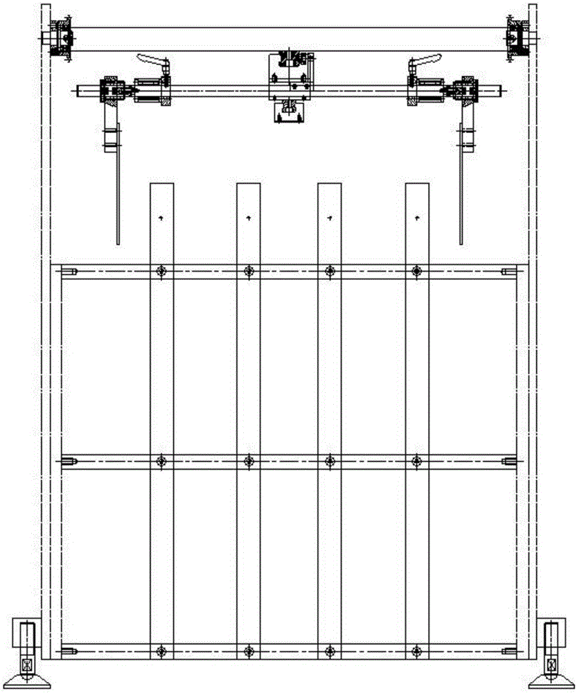 Inverse-7 type automatic paper collecting machine