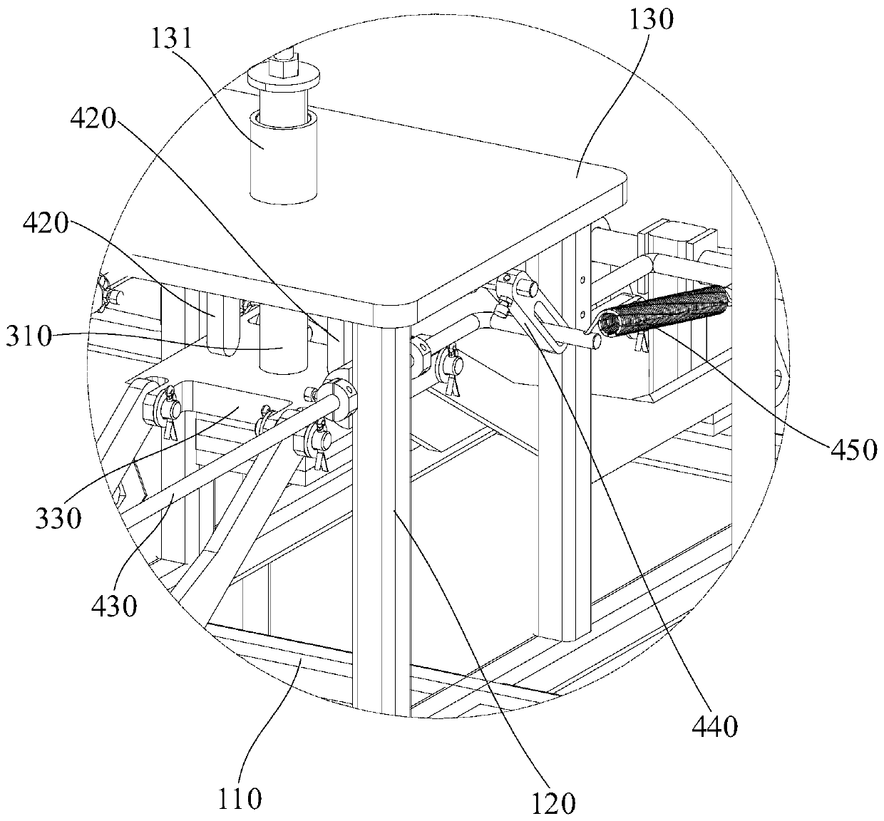 Clamping device and hoisting system