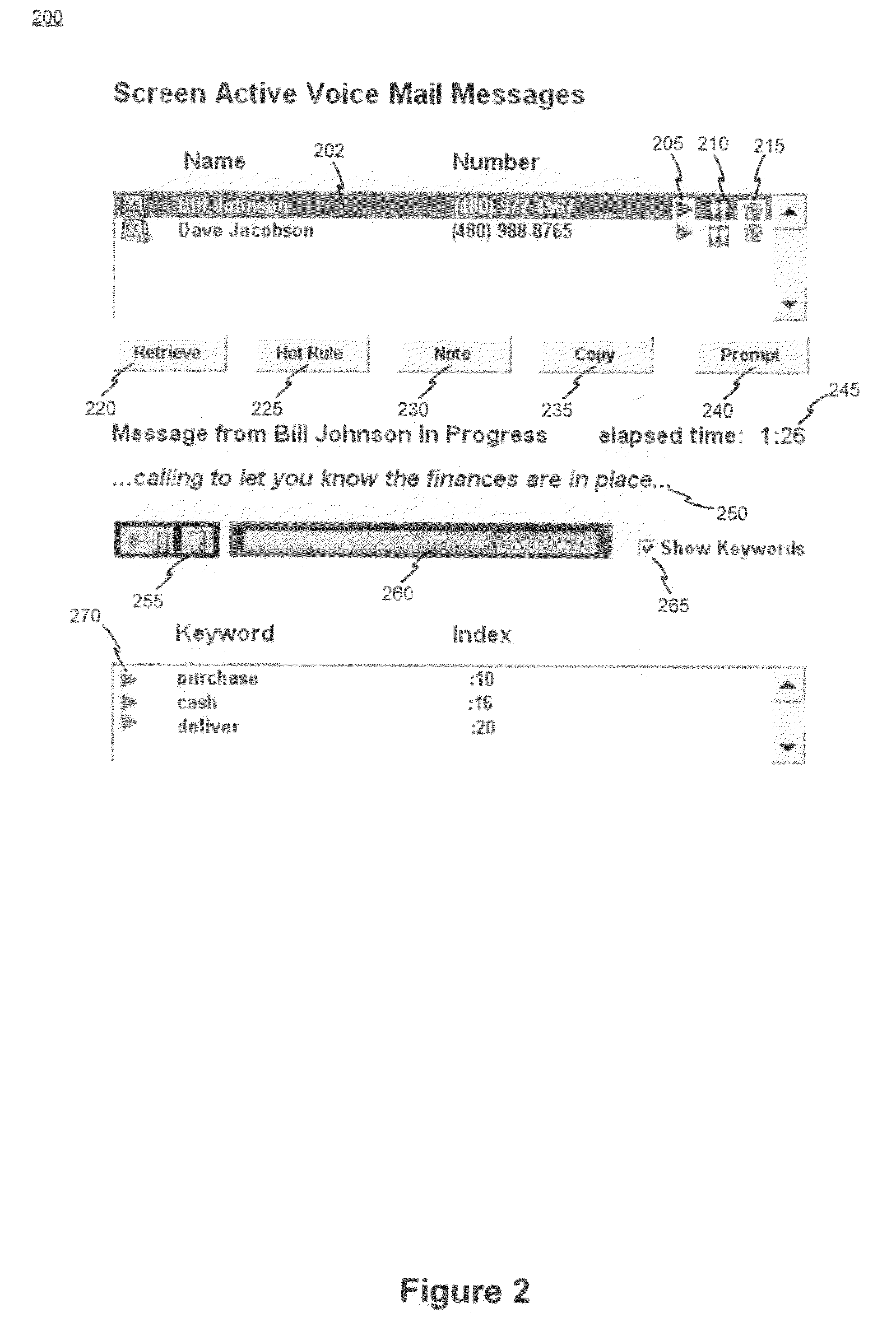 System and method for voice message call screening